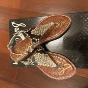 Sam Edelman Sandals - Snakeprint - Size 5
